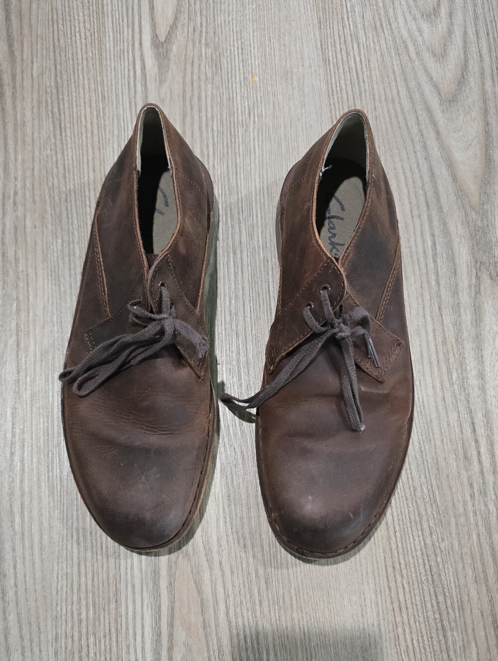Clarks Brown Leather Chukka Boots